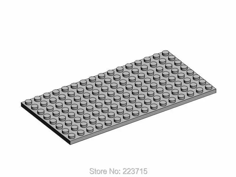 * Пластина 8x16*92438 5 шт., сделай сам, просвечивающий блок, кирпич, часть №, совместима с другими сборными элементами