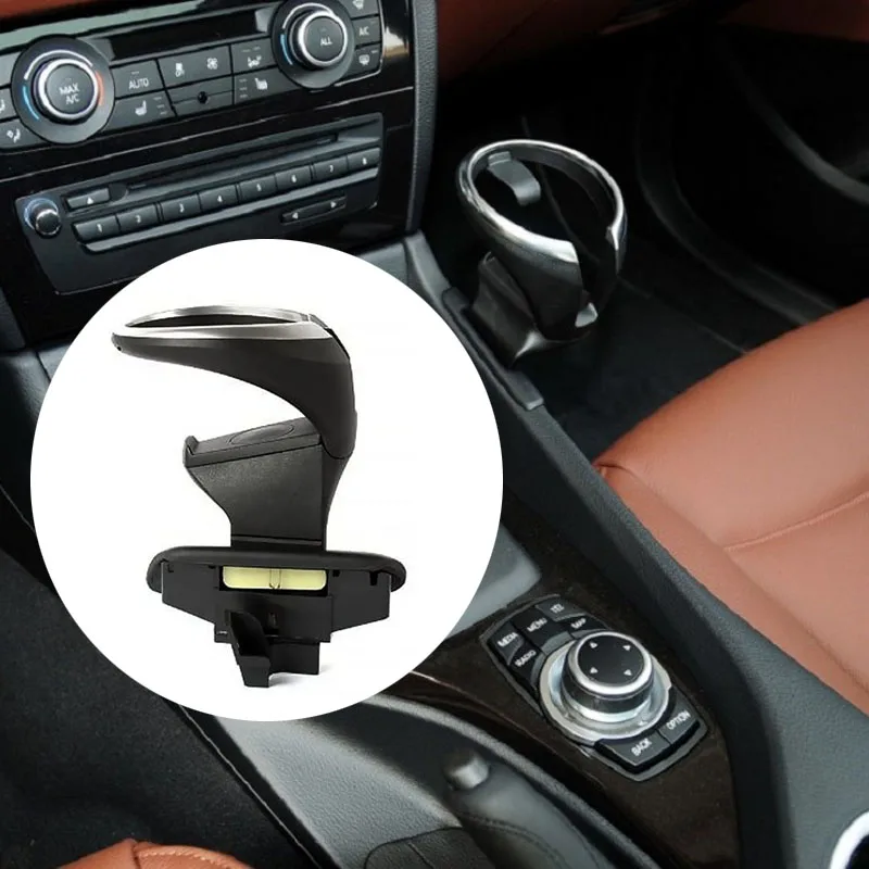 

A Set Car Centre Console Cup Drink Holder for BMW X1 E84 E81 E82 E87 E88 128I 135I 2008-2013 Auto Accessories