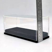 17cm thicken acrylic case models car thicken display box transparent dustproof black flannel bottom 143