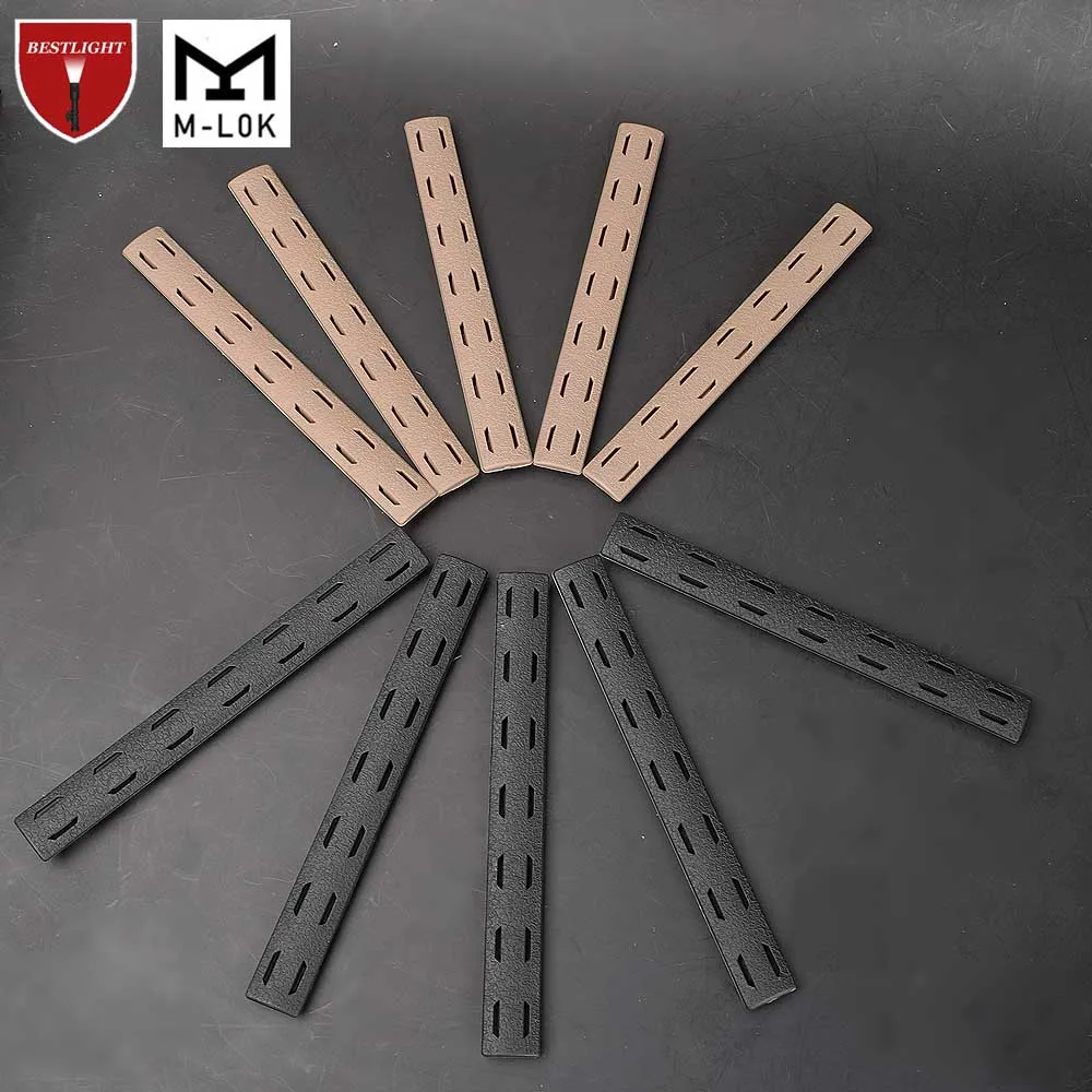 5 шт. BCM M Lok комплект крышек для Mlok Handguard Free Float Airsoft 140*16 мм|Кронштейны и аксессуары