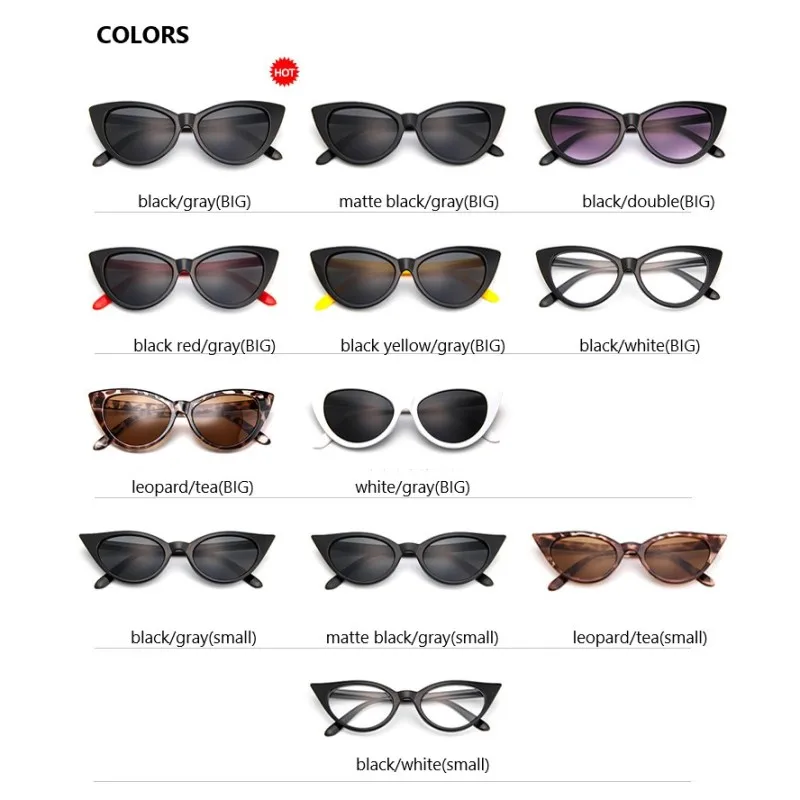 Солнцезащитные очки кошачий глаз женские винтажные Роскошные модные аксессуары