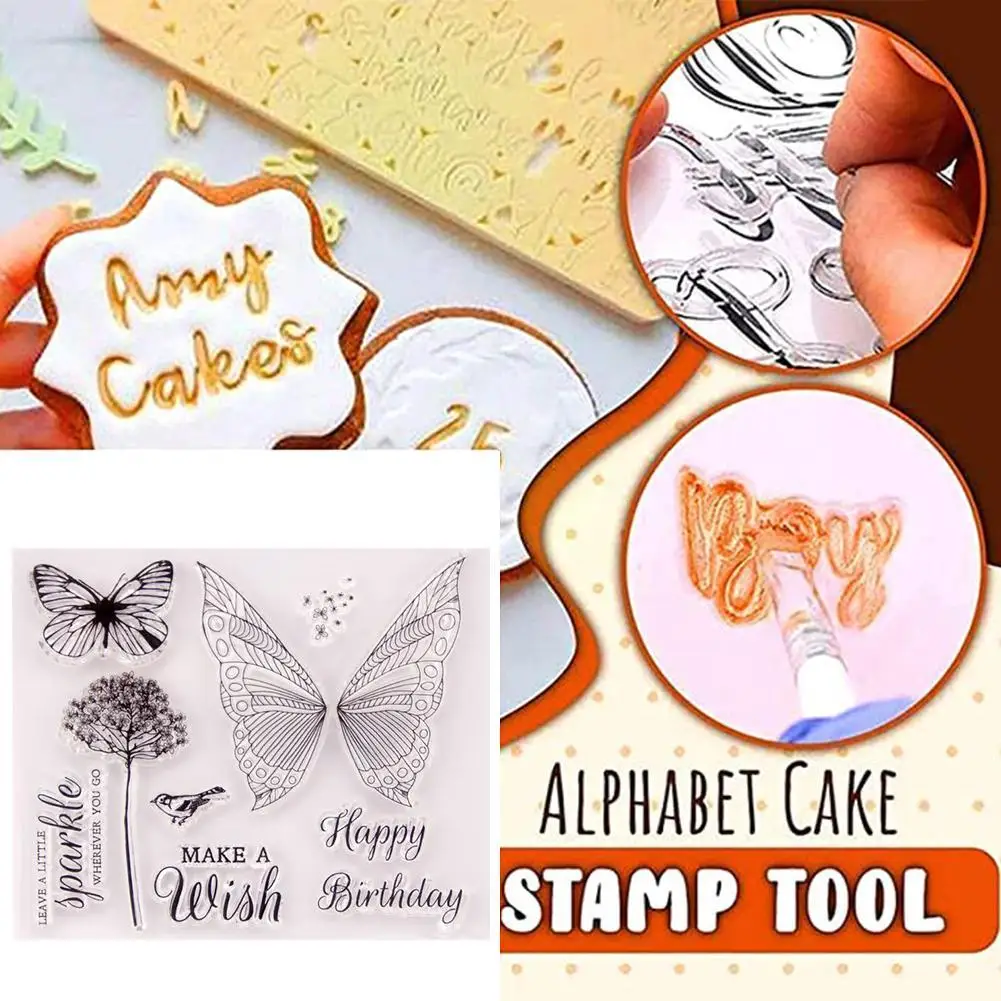 Цветочный резиновый штамп Прозрачная силиконовая карта декоративный альбом