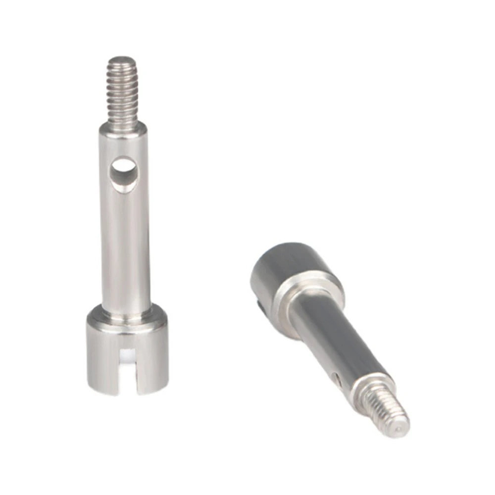 

2pcs/set Stainless Steel Front Axle CVD Cup Fork for Axial SCX24 90081 C10 Jeep RC Car