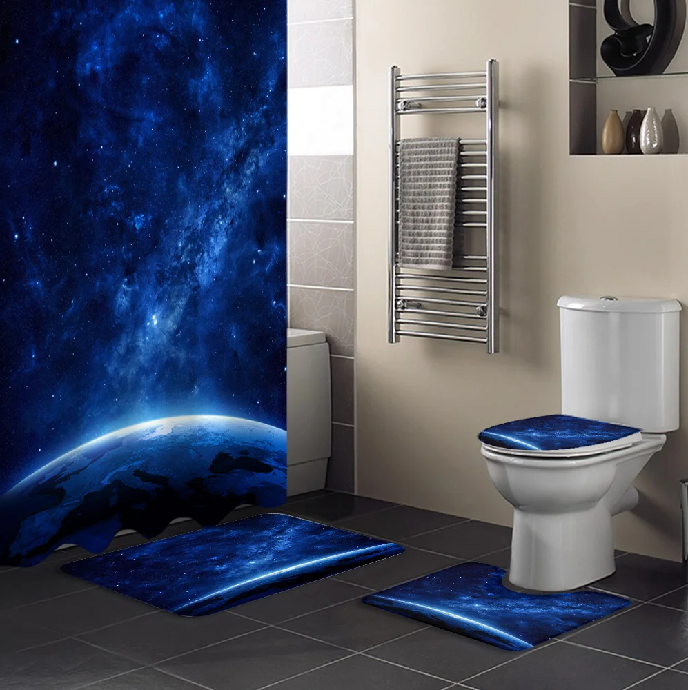 Набор нескользящих ковриков для ванной комнаты прочная водонепроницаемая