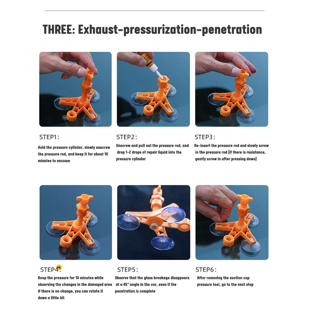 Инструмент для ремонта треснувшего лобового стекла автомобиля набор экрана