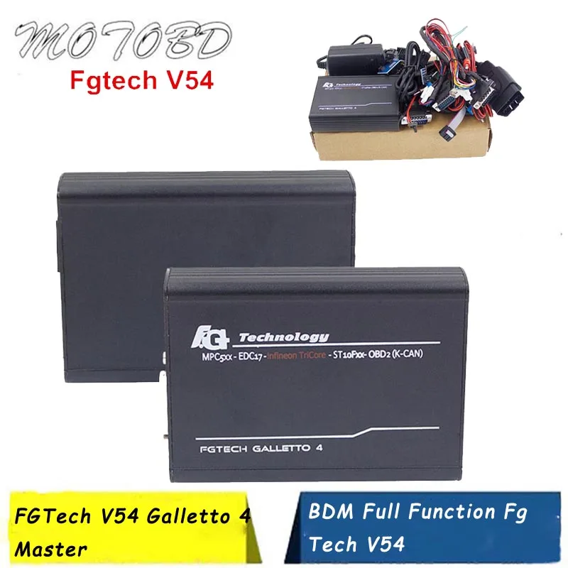 FGTech V54 Galletto 4 Master Поддержка BDM Полнофункциональный Fg Tech Авто ECU чип тюнинг TriCore OBD
