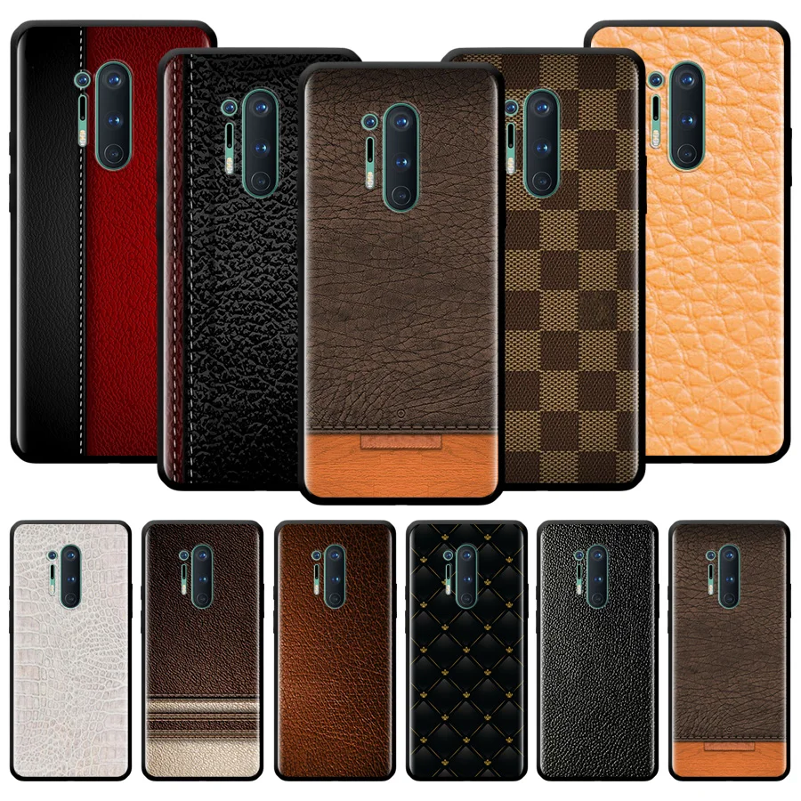 

Fashion Square Leather Luxury Phone Case For Oneplus Nord N100 N200 N10 7 8 9 7T 8T 9R 9RT CE 2 Z Pro 5G Luxury Silicone Cover