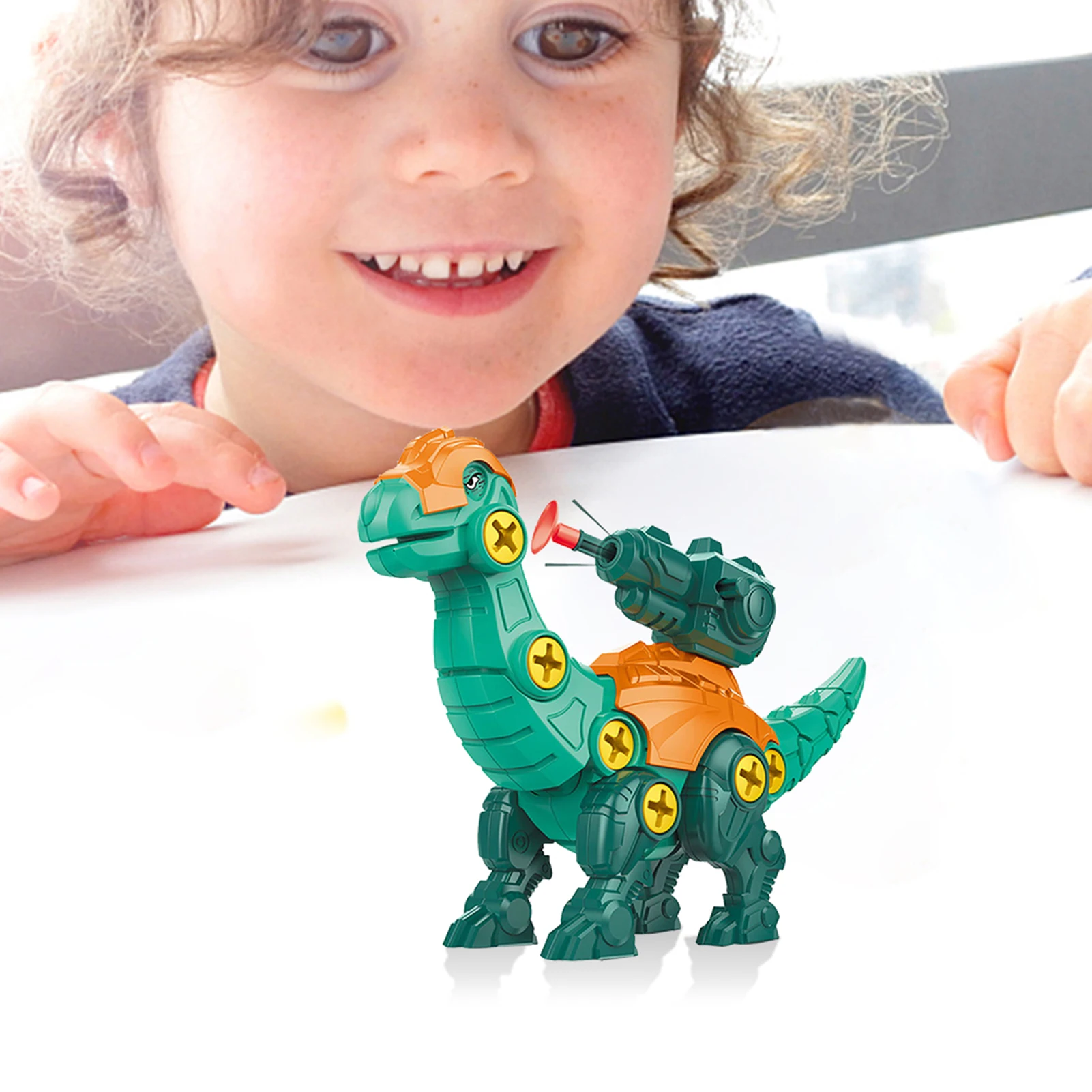 

Kids Dinosaur Cool Boy Toy Set Educational Designer Montessori Model Assembly Drill Puzzle Animal Children Toy Gift