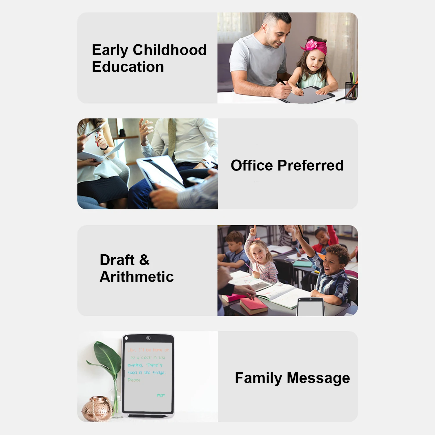 Планшет для письма с цветным экраном 10 дюймов ЖК дисплей полупрозрачная копия