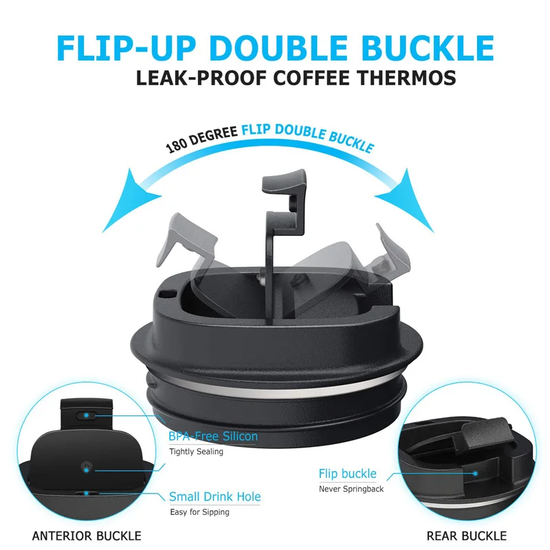 Термокружка Из Нержавеющей Стали с герметичной крышкой 12/17 унций | Дом и сад