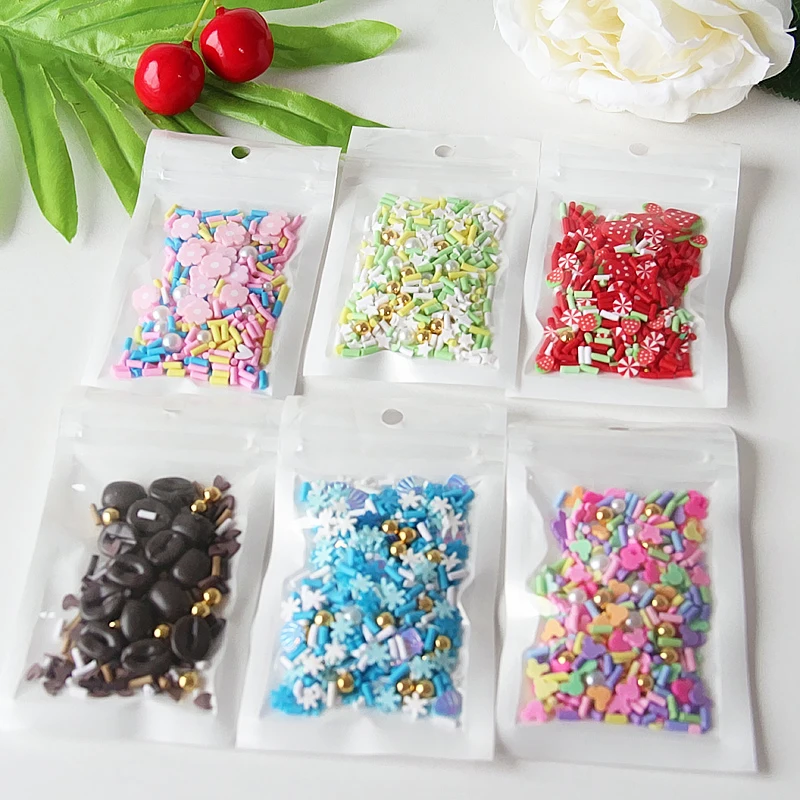 Rebanada de comida de imitaci&oacute;n para decoraci&oacute;n de u&ntilde;as, DIY, 10g, rebanada suave-1
