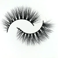 mink eyelashes 3d real mink hair fur curling thick faux eye lashes supplies f1