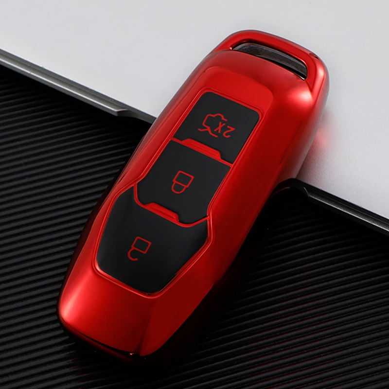 

Новый Стильный чехол для ключей из ТПУ для Ford Fusion Mondeo Mustang F-150 Explorer Edge 2015 2016 2017 2018 автомобильный защитный чехол для ключей