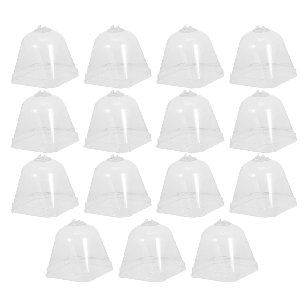 

15pcs Plant Dome Pot Transparent Gardening Pot Plant Nursery Stuffy Plant Cover