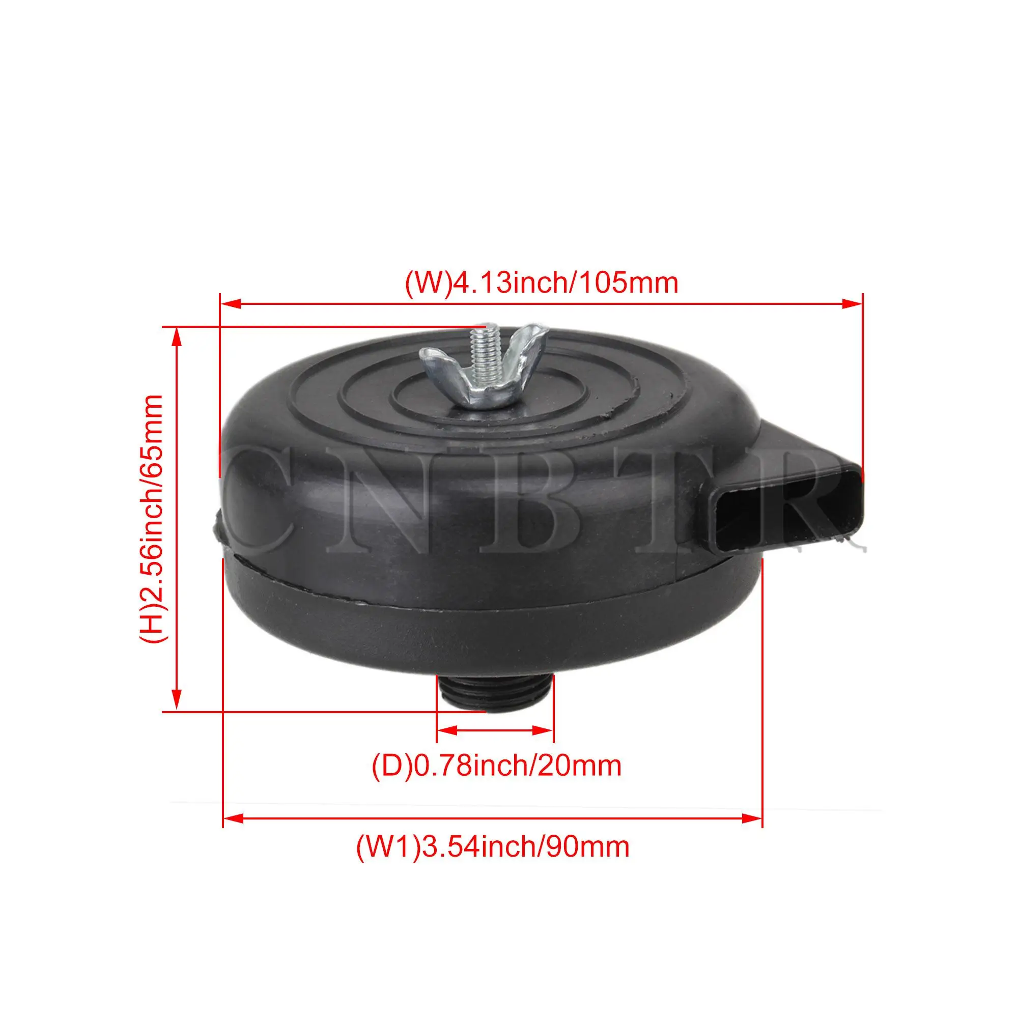 Впускной глушитель воздушного компрессора CNBTR с черным отверстием диаметром 20 мм