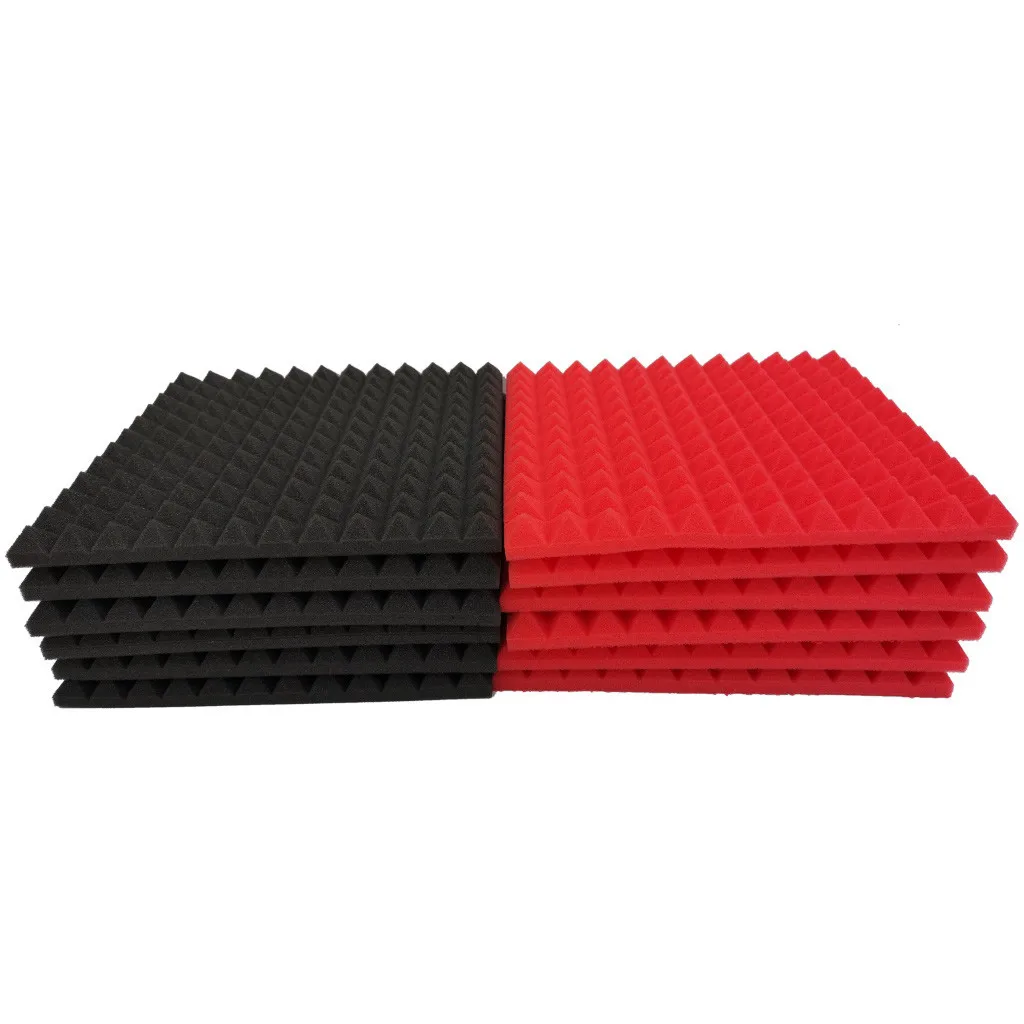 

30x30x2.5cm 1pcs Acoustic Foam Panel Sound Stop Absorption Sponge Studio Ktv Soundproof Colorful Wall Stickers