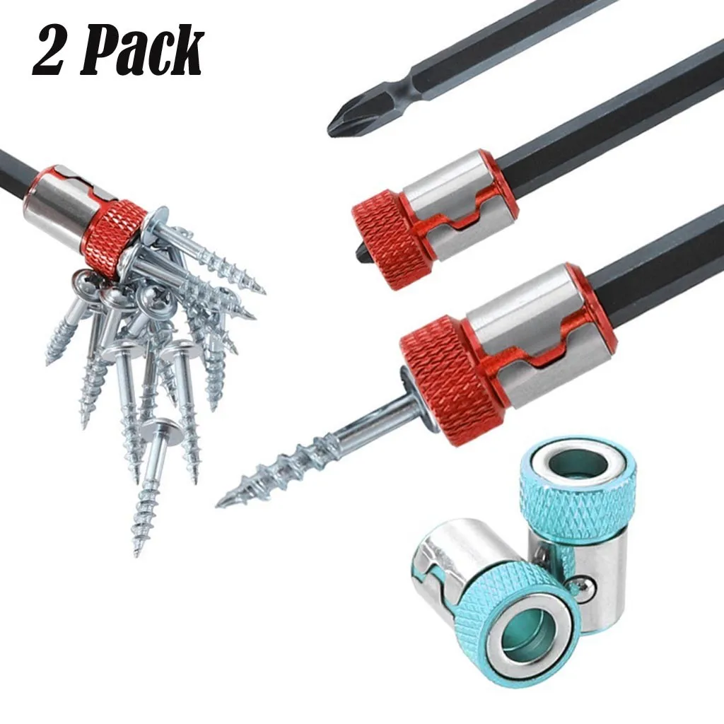 2х универсальное съемное намагниченное кольцо из магнитной стали для отверток 6 35