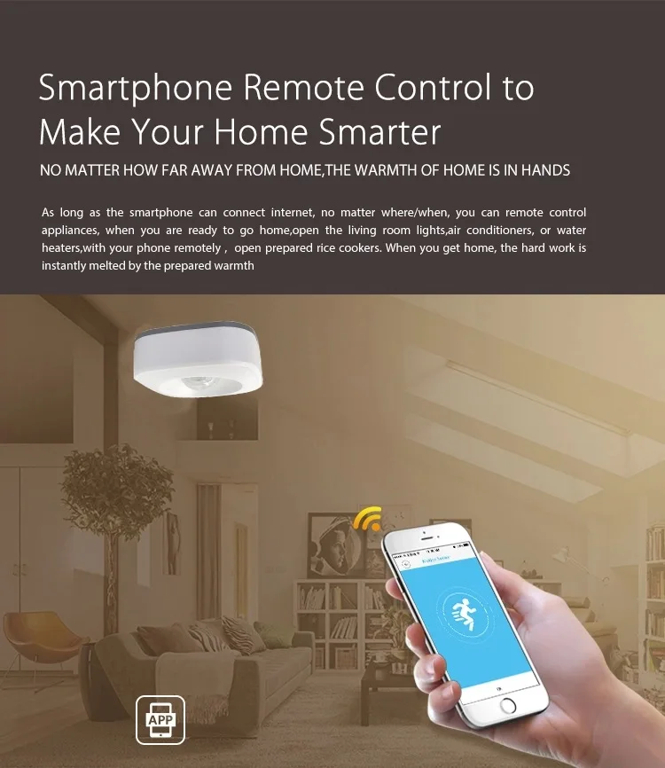 Датчик человеческого тела Zigbee Wi-Fi беспроводной умный датчик движения