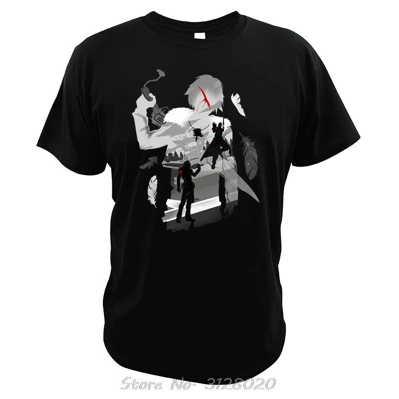 Gunblade Rivals T Shirt Final Fantasy Gift For Game Lover Tops Rinoa Fashion Cool Cloud Strife T-shirt Men Cotton Tees | Мужская одежда