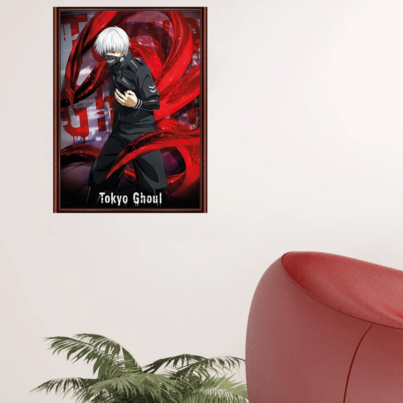 Классический Анимация одежда с надписью Tokyo Ghoul плакат для косплея канеки кэна