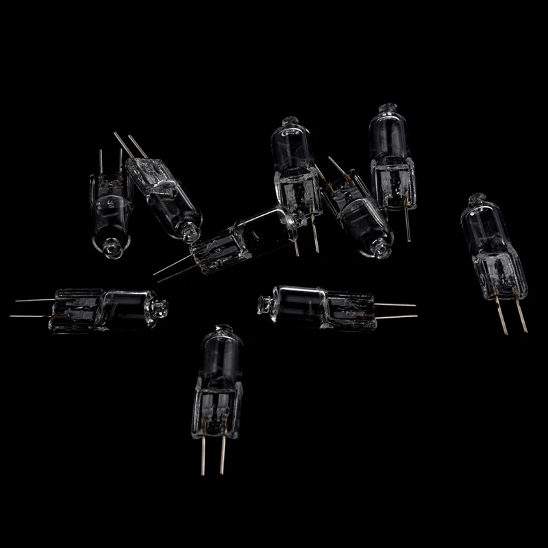 10X G4 теплый белый JC галогенная капсула Bi-Pin светильник почка лампа прозрачная 10 Вт