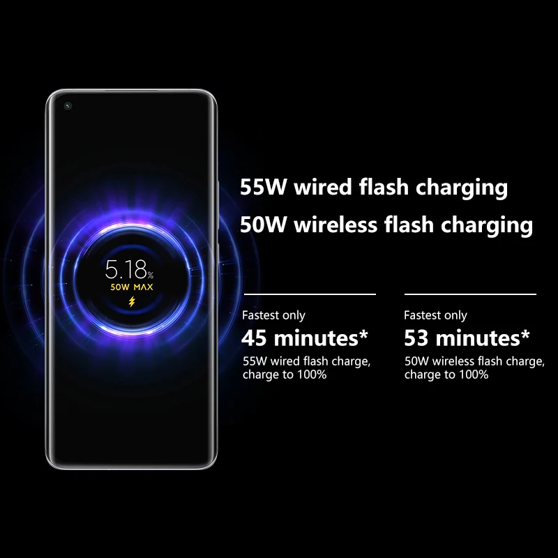 Оригинальный Смартфон Xiaomi Mi 11 8 ГБ + 128 Snapdragon 888 тройная камера 120 МП 2K 4600 Гц AMOLED