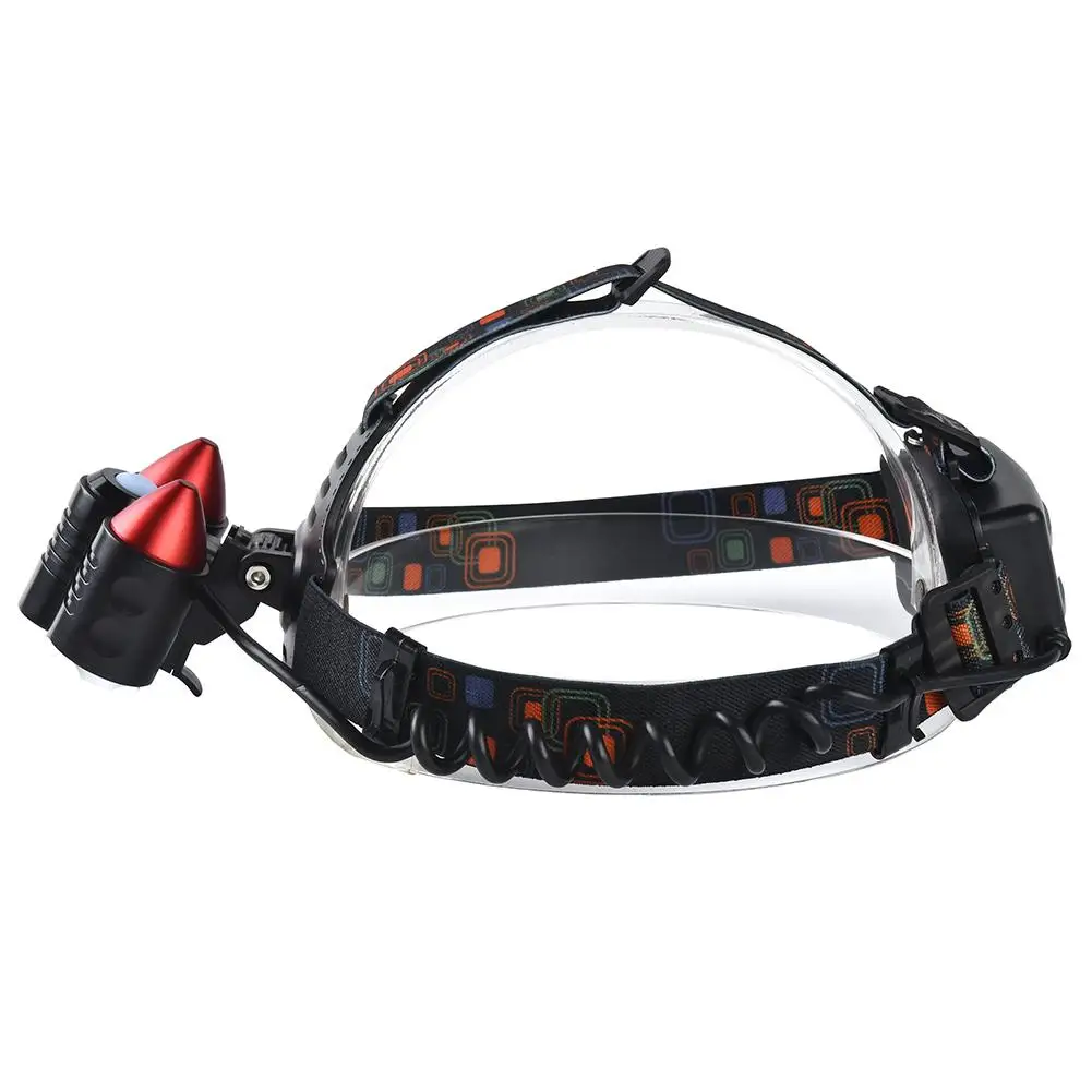 Kuulee LED CREE T6 2 * XPE красный светодиод лазерный налобный фонарь с 4 режимами освещения