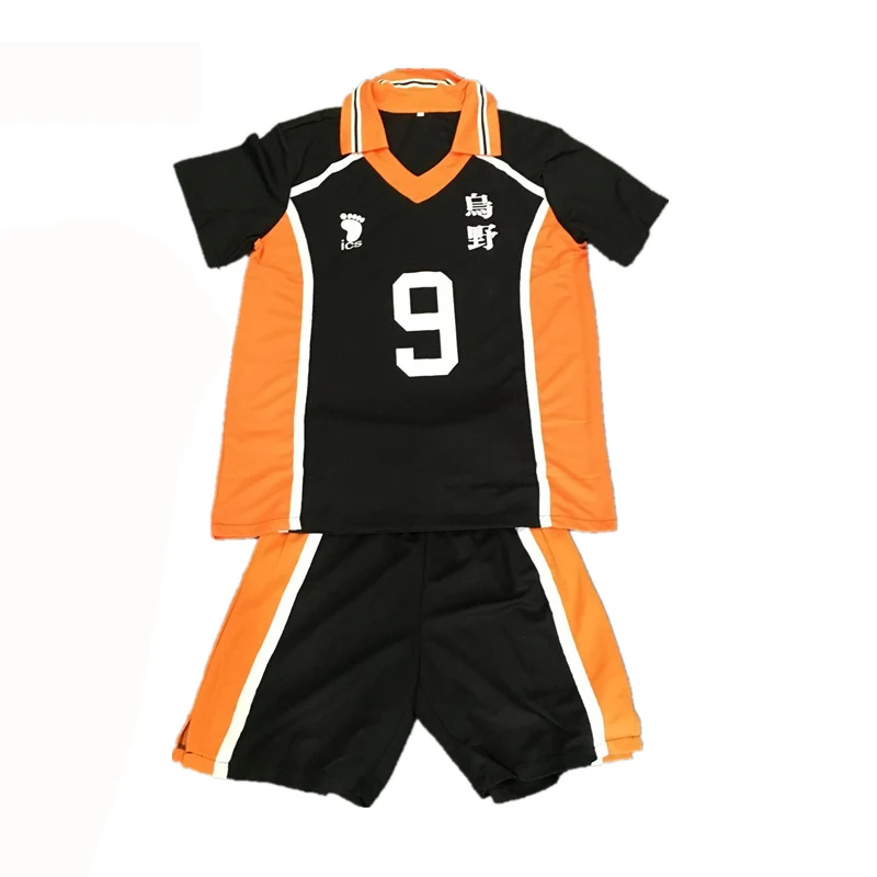 Haikyuu Kageyama Tobio Джерси Karasuno High No.9 Косплей Костюм старшей школы волейбол униформа