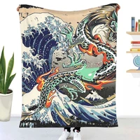 seawave cool dragon throw blanket 3d printed sofa bedroom decorative blanket children adult christmas gift
