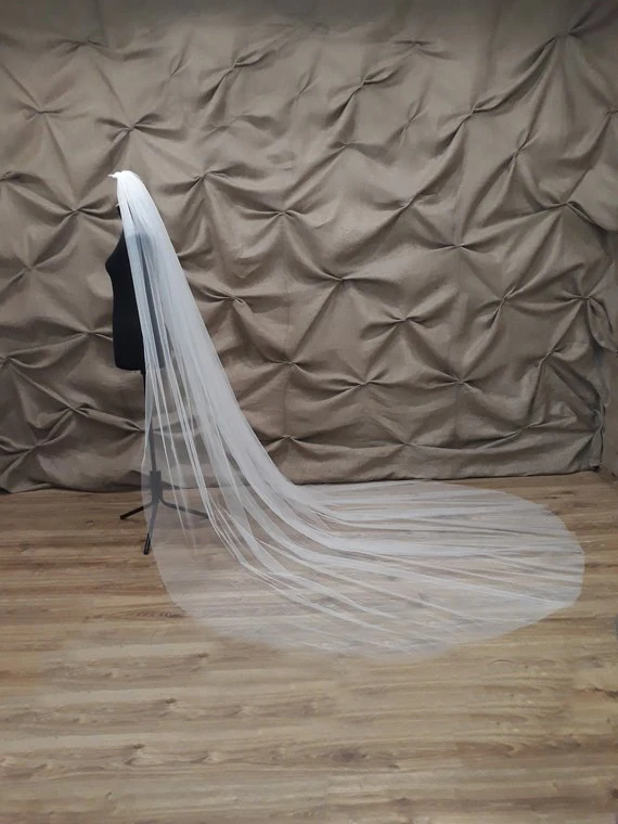

Wedding Veil, Simple Wedding Veil, One Layer Wedding Veil, Simple Tulle Wedding Veil, Vail