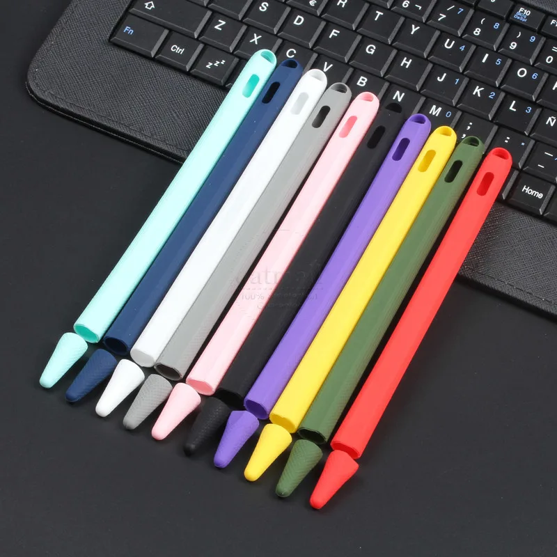 Пенал для Apple Pencil 2 милый мягкий силиконовый чехол iPad наконечник второго
