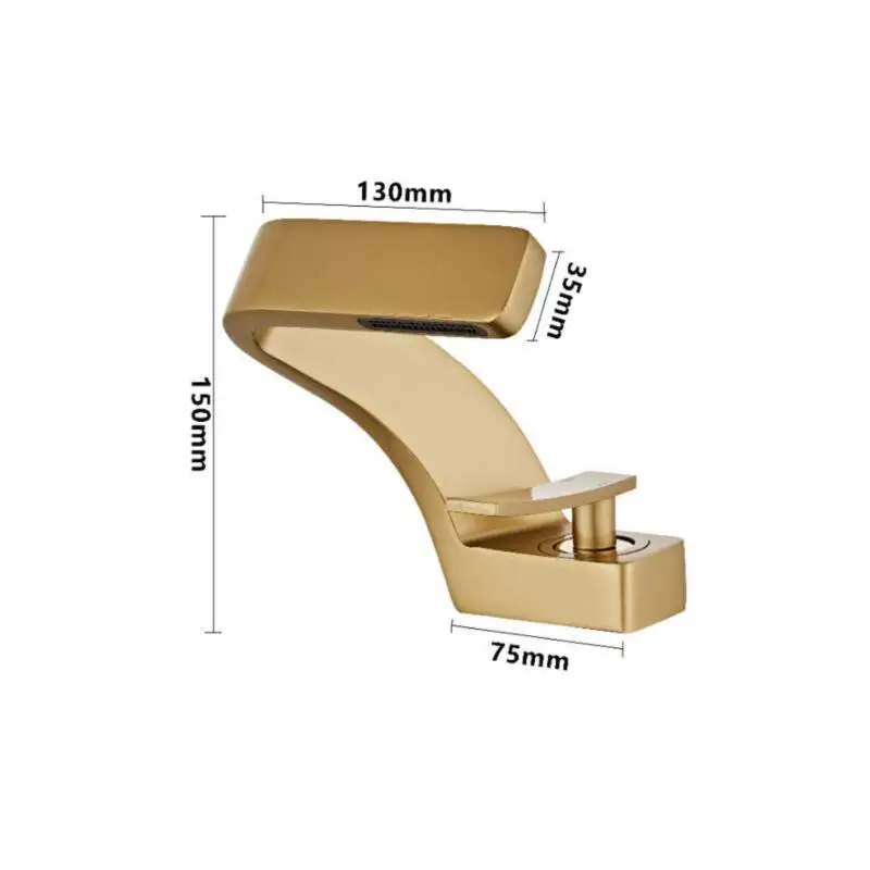 

Tuqiu Basin Faucet Modern Black Bathroom Mixer Tap Brushed Gold/Nickel/Chrome Wash basin Faucet Hot and Cold Sink Faucet New