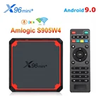ТВ-приставка X96 Mini Plus, Android 9,0, Amlogic S905W4, 4 ядра, Wi-Fi, 4K