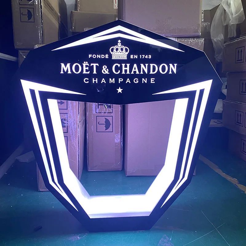 Индивидуальный дизайн прозрачный акриловый дисплей для пива светодиодный