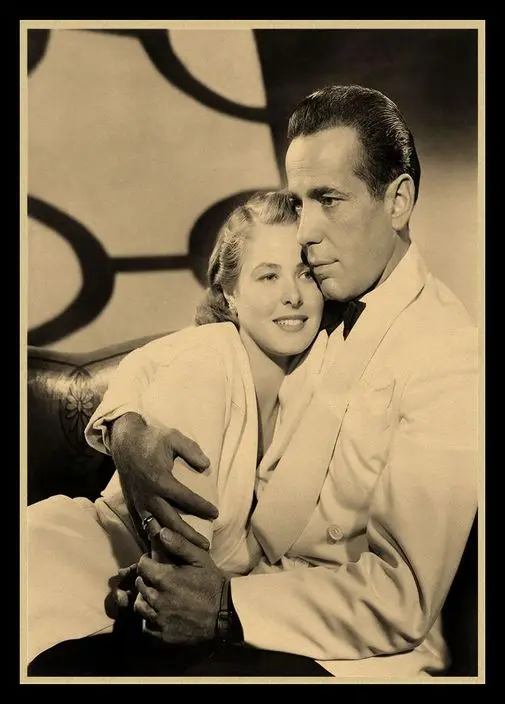 

Hollywood movie Casablanca Kraft Paper poster old classic love bar theater Cafe decorative painting
