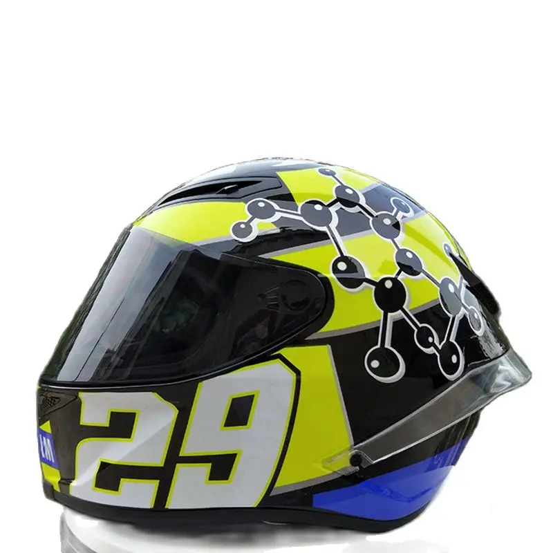 Cool Racing helmet motorbike full face dual shield Motorcycle helmets motocross unisex available big wing ece approved 3 | Автомобили и