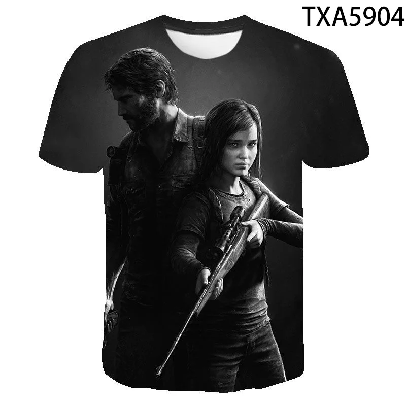 Летняя новая модная футболка Last Of Us 2 мужская женская Детская с 3D принтом и