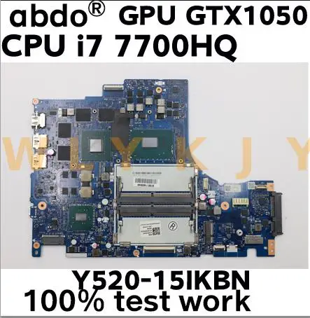 Для Lenovo Легион Y520 Y520-15IKBN ноутбук материнская плата DY512 NM-B191 с i7-7700HQ процессор GTX 1050
