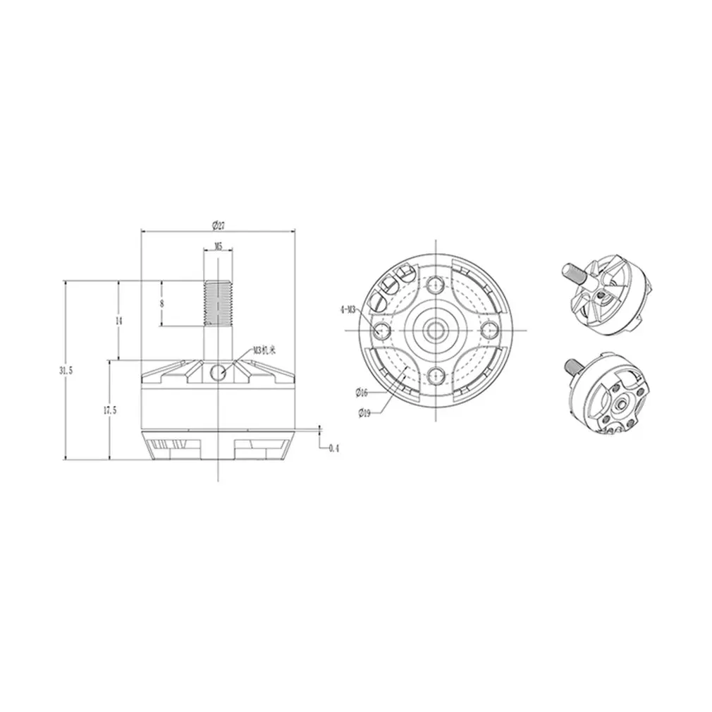 Brother Hobby Return NER R2 2205 2300KV 3-4S Racing Edition бесщеточный двигатель для FPV радиоуправляемого