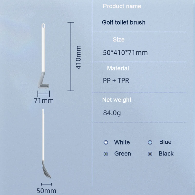 Щетка для туалета Golf с длинной ручкой насадка Современная гигиеническая щетка