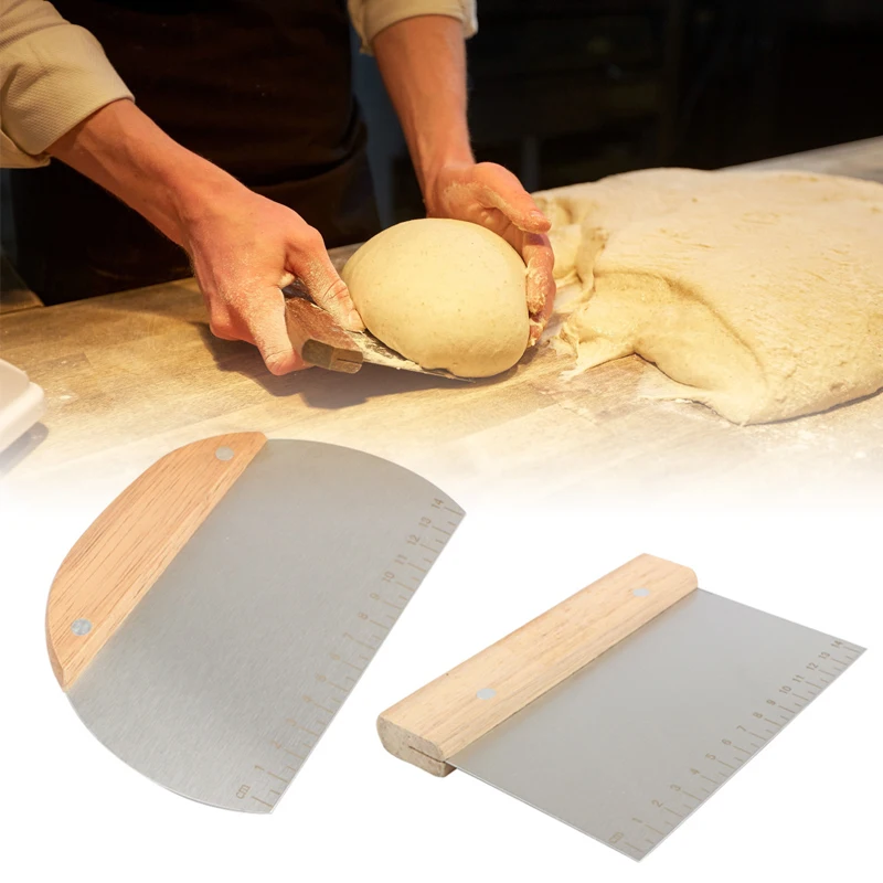 

Металлический скребок из нержавеющей стали, измельчитель, отлично подходит как резак для теста для хлеба и теста для пиццы, многофункционал...