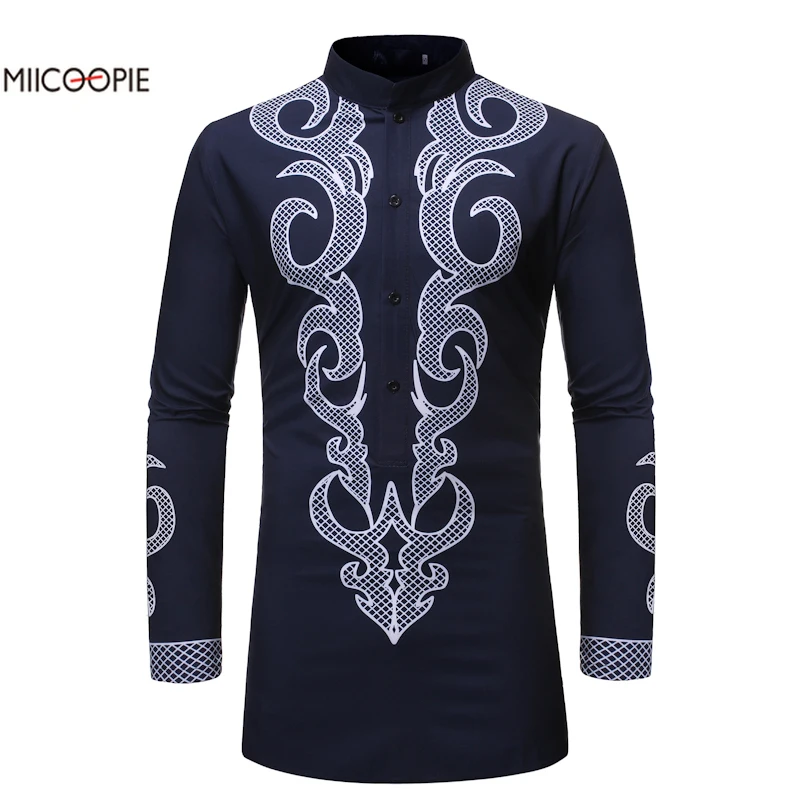 Мужская джинсовая Модная рубашка с вышивкой в западном стиле Тонкая