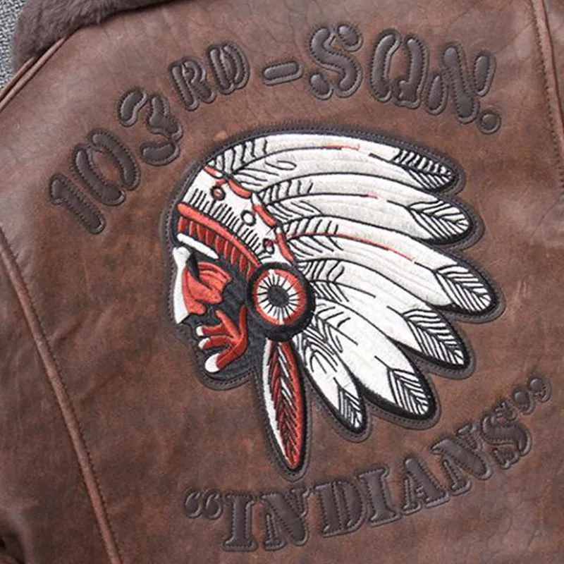 

2021 Vintage Brown Italy Military Style Genuine Pilot Leather Jacket Plus Size 5XL Real Natural Sheepskin Autumn Aviation Coat