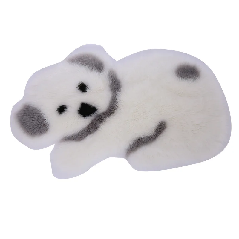 Искусственная шерсть мягкий пушистый мультяшный коврик с животными для гостиной