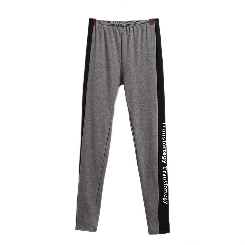 Женские повседневные спортивные Леггинсы с буквенным принтом размеры XXL-6XL осень