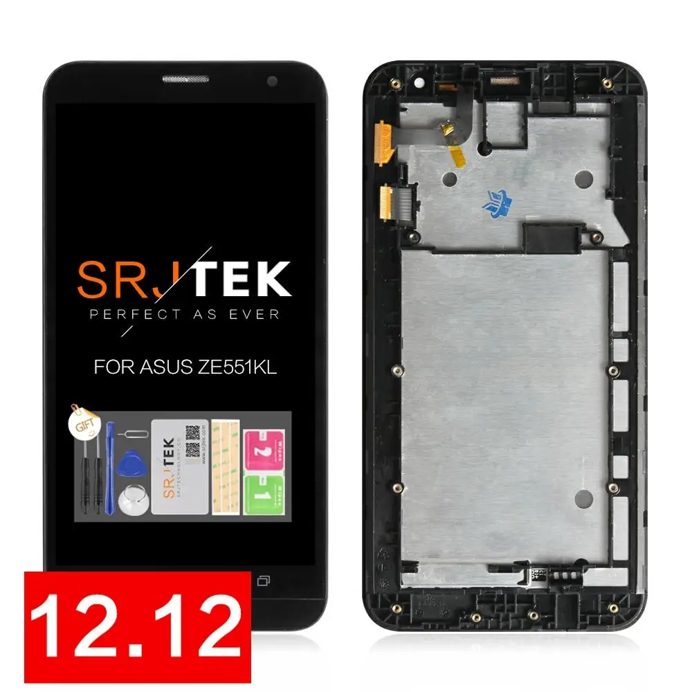 Оригинальный ЖК-дисплей 5 дюйма 1920x1080 для Asus ZenFone 2 Laser ZE551KL сенсорный экран с рамкой