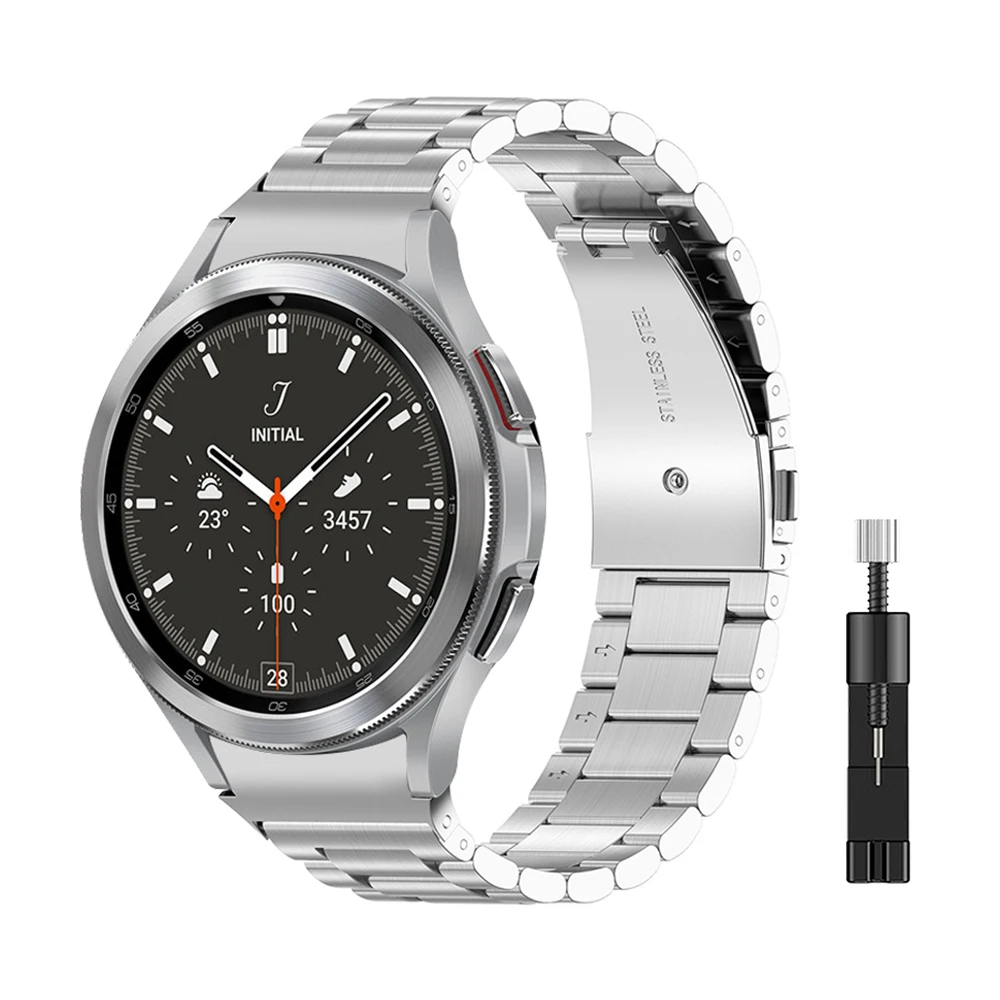 Ремешок из нержавеющей стали для Samsung Galaxy Watch 4 Classic металлический браслет без