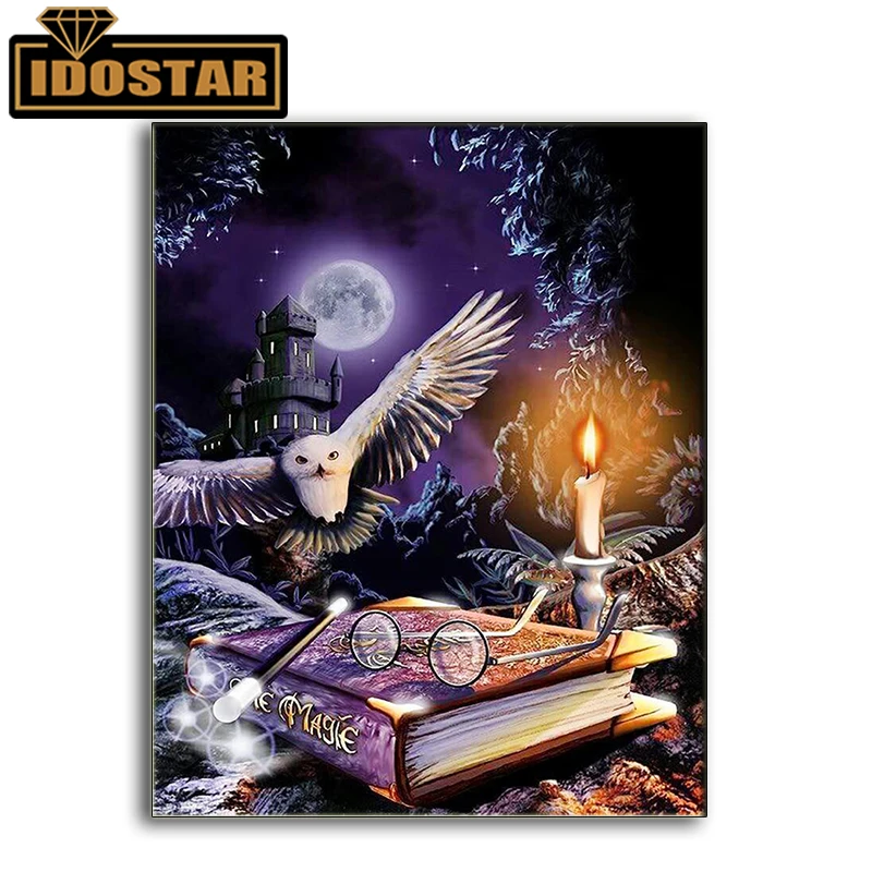 5D полный Круглый/квадратный алмаз Орел и книга Магия diy алмазная живопись