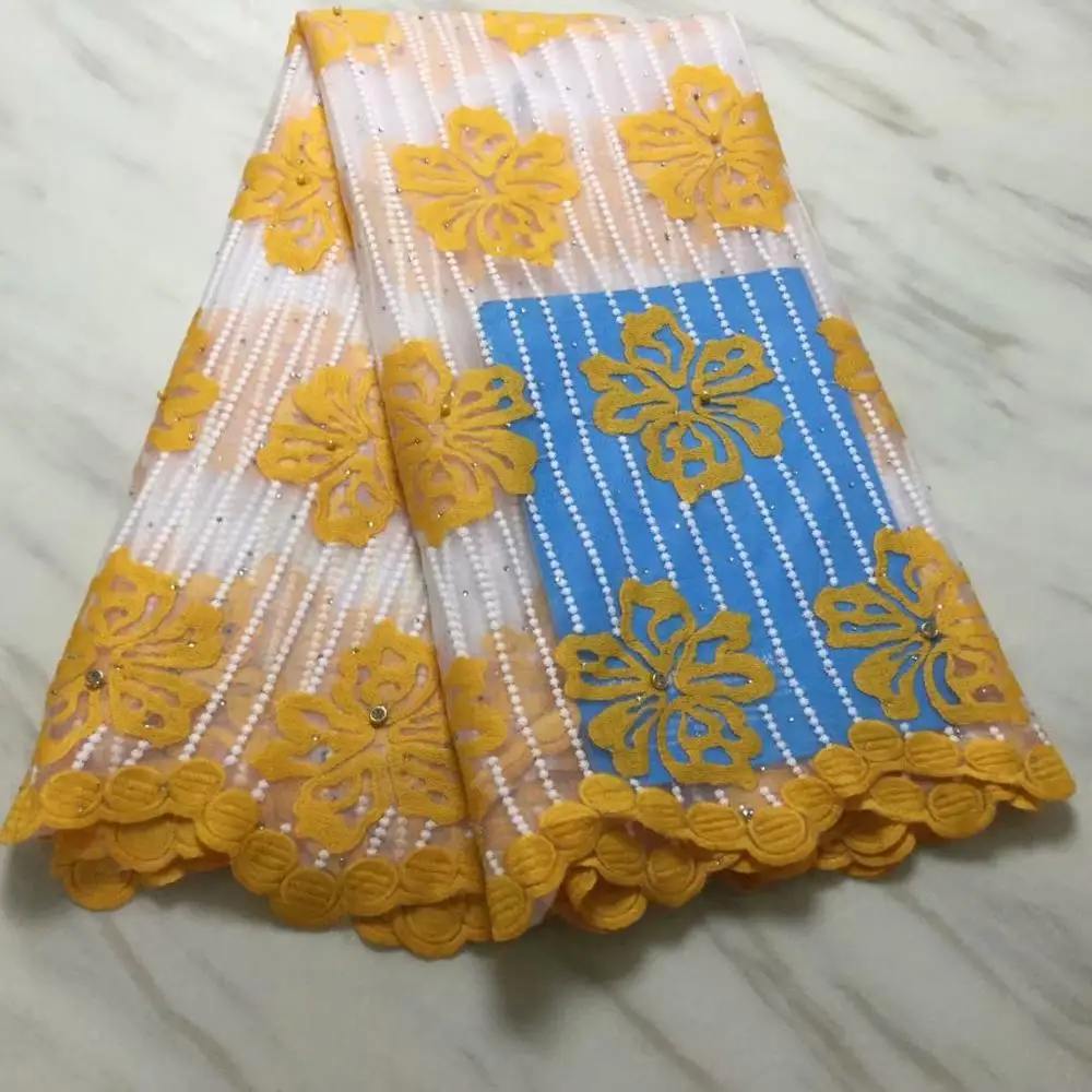 Лидер продаж африканская кружевная ткань горячая Распродажа 2019 Цветочная