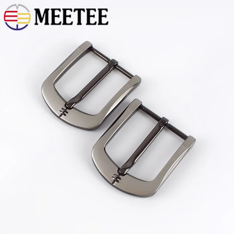 Meetee 1/2 шт DIY Кожа ремесло 40 мм металлическая пряжка ремень Матовый сплав мужской